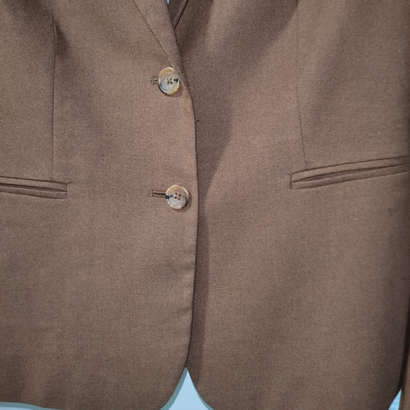 Banana Republic Women’s Sz 10 Brown Tailored Blazer Jacket Career Work Business - Picture 5 of 10
